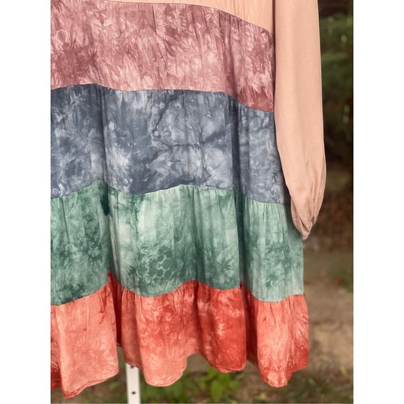 NWT Oddy multicolor tye dye dress - Picture 4 of 6